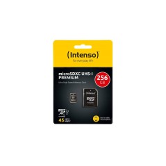 Intenso Premium microSDXC 256GB - High-Speed Storage for Your Devices - Fast, Reliable, Expand Your Memory!